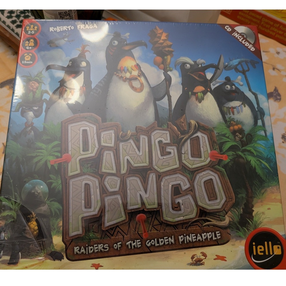IELLO Pingo Pingo Raiders of the Golden Pineapple Board Game Roberto Fraga